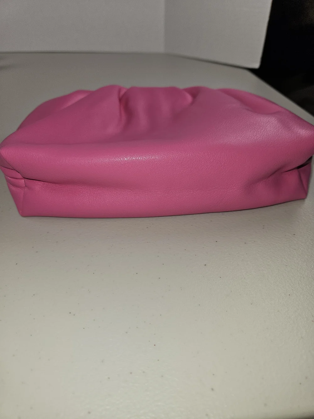 Elizabeth Arden Bright Pink Ruched Cosmetic Clutch